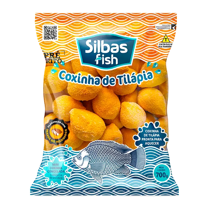 Mini coxinha de tilápia